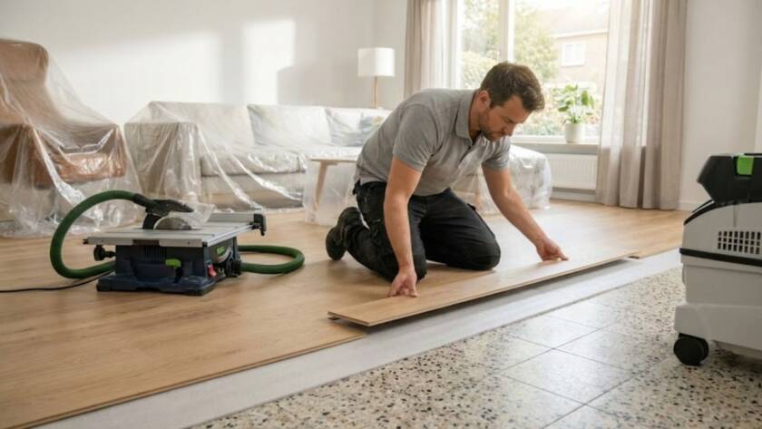 ¿Se puede instalar parquet encima del suelo viejo? Todo sobre la instalación flotante y el corte de puertas