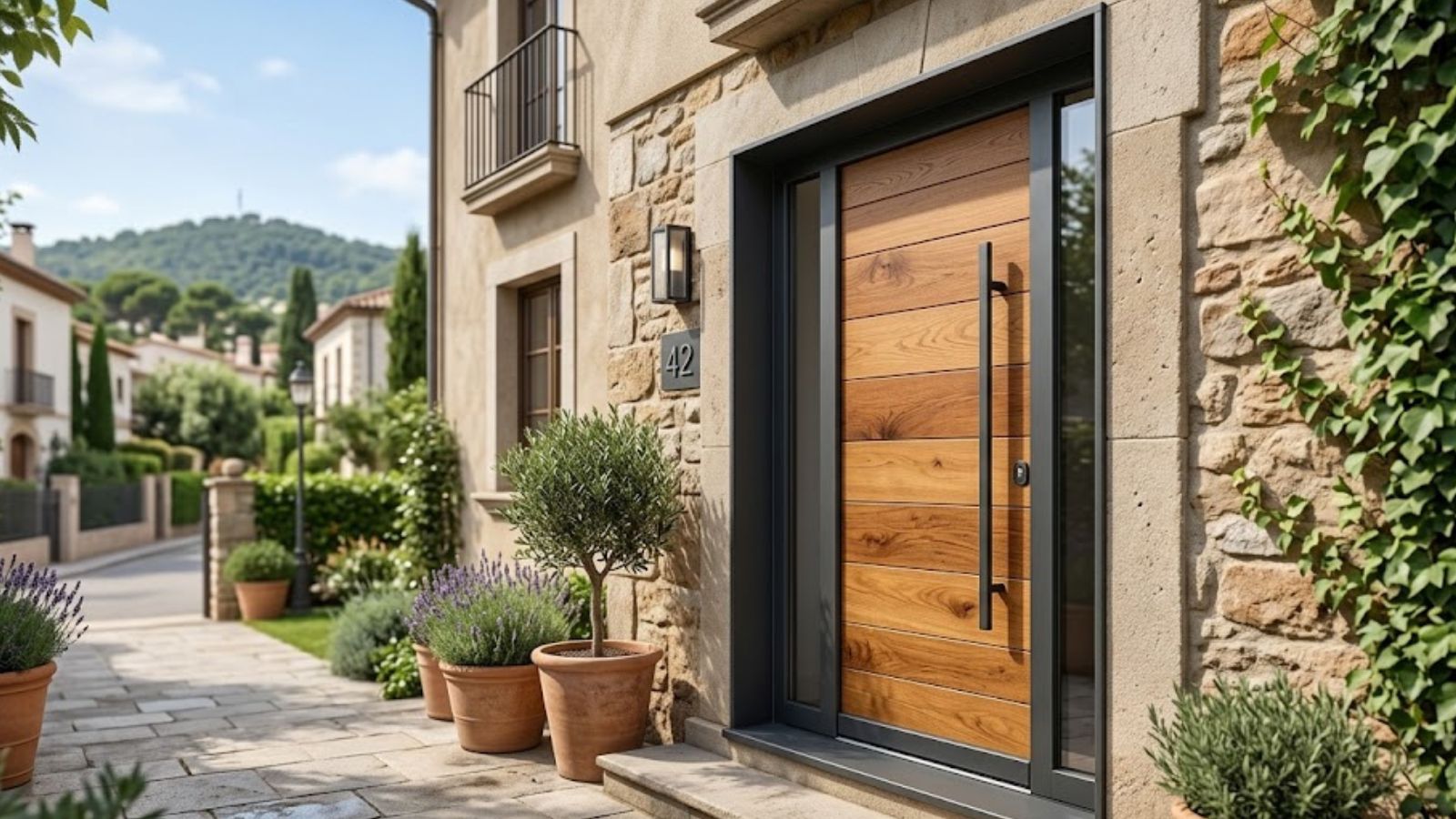 Instalación de puerta mixta en Sarriá