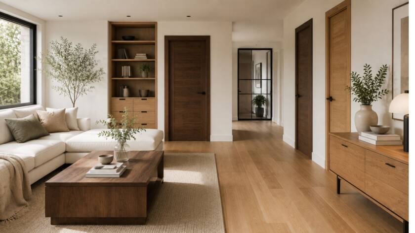 Mezclar maderas puede enriquecer una vivienda, pero demasiados tonos generan ruido visual. Aprende a combinarlos.