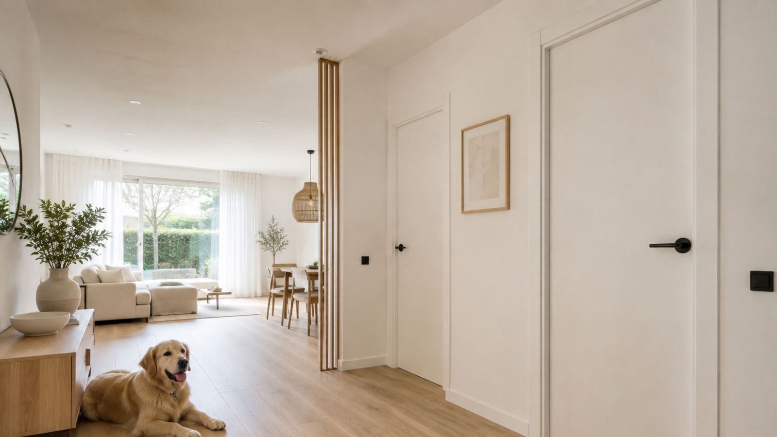 Puertas y suelo SPC para una vivienda con perro en Gavà
