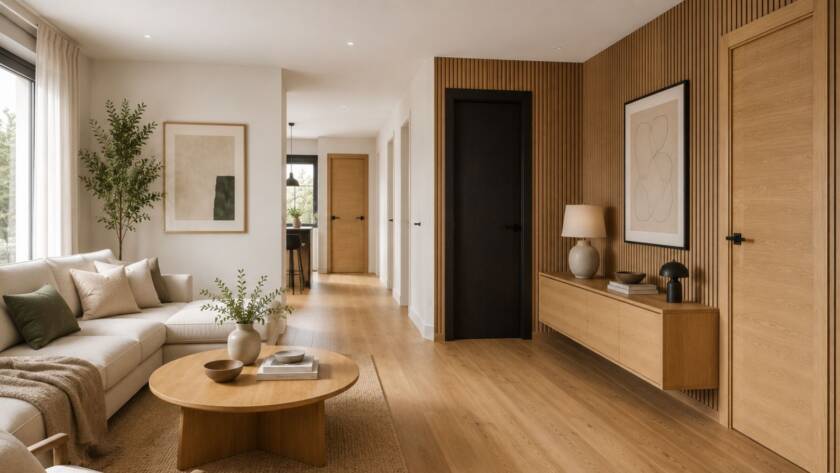 El roble sigue dominando el interiorismo por su versatilidad, calidez y capacidad para adaptarse a distintos estilos.